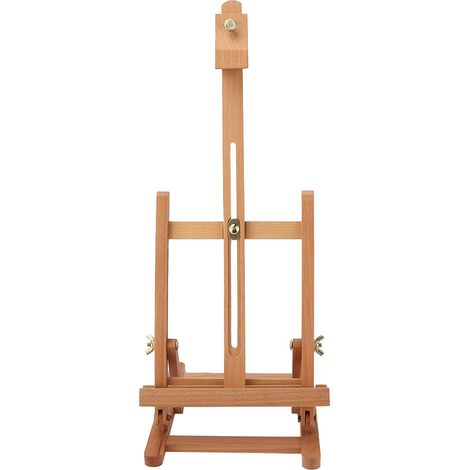 Petit chevalet de studio en avec cadre en H de peinture et d'affichage réglable support de croquis portable pour artistes jusqu'à p 16 Bois (1/5)
