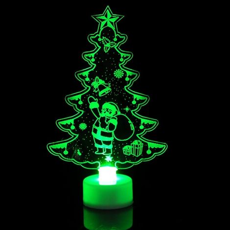 Lumières de Noël lumineuses multicolores - Père Noël, Bonhomme de Neige et Sapin - Décoration et Cadeau Festif (1/5)