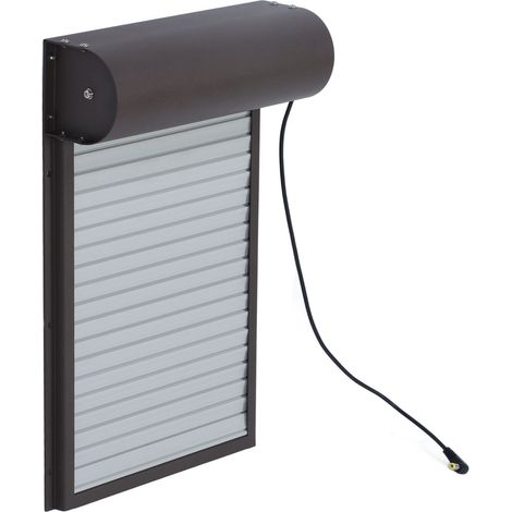 Ouverture automatique de porte de poulailler à piles avec minuterie pour canards et oies, 100-240 V, prise européenne marron (1/5)