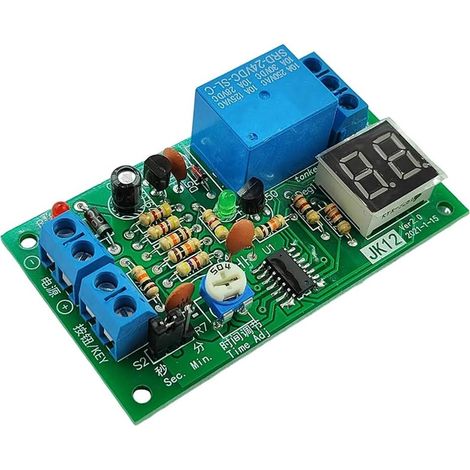 Module relais temporisé réglable 12 V, affichage numérique précis (1/5)