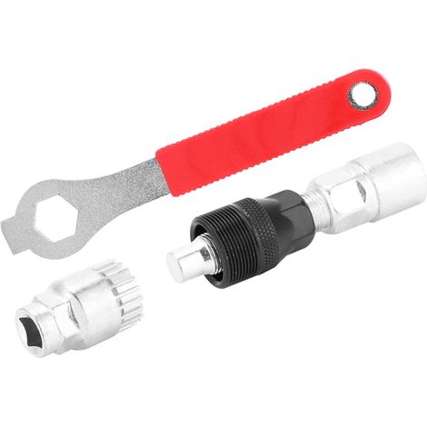 Extracteur de pédalier, kit d'outils de réparation de pédalier en acier pour vélo (1/5)