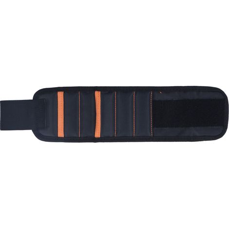 Bracelet magnétique ajustable pour outils, bande porte-accessoires de rangement pour bricolage et transport. (1/5)