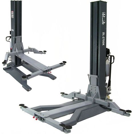 Mobile 1 Säulen Hebebühne 2700kg flach Bühne Säulenbühne 2,7 to 06301 (1/5)