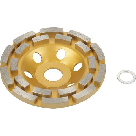 Disque à segments diamantés 125 mm Jaune - Pour marbre, béton et pierre - Alésage 22,23 mm - Haute performance et refroidissement optimal (1/5)