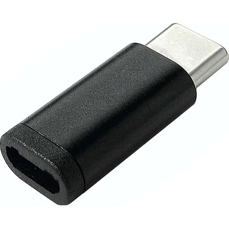 Câble USB RS PRO, Micro USB B vers Male USB-C, Noir ( Prix pour 1 )