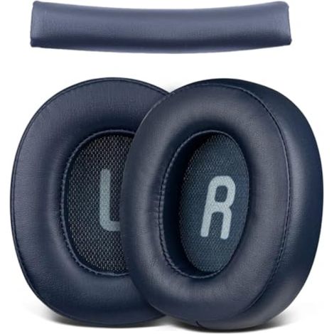Irovami Convient aux casques JBL Tune T700BT, T710, 720, T750BTNC et T760NC. Coussinets d'oreillette et arceau inclus, bleu foncé. (1/5)
