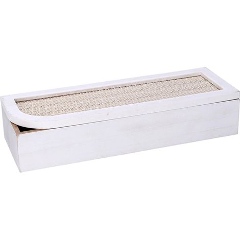 Rechteckige weiße Teekiste aus Holz cm29x10h6 (1/2)