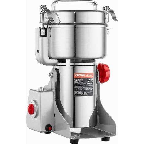 Moulin à grains électrique 3000W haute vitesse, broyeur acier inoxydable 1000g pour café, épices, céréales et poivre (1/5)