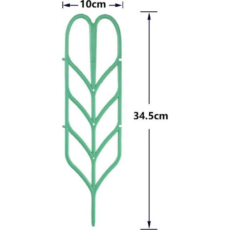 Filiyano – Support pour mini-plantes grimpantes en forme de feuille, 14 x 4 pouces (lot x6) (1/5)