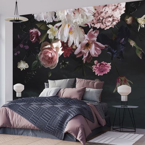 Papier peint panoramique - Pivoines - 130 cm x 84 cm (1/4)