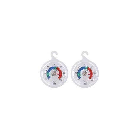 Lot de 2 termometri a quadrante per frigorifero - 65 mm - Con zone colorate (1/4)