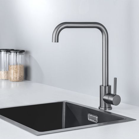 Robinet Mitigeur Cuisine LOMAZOO James Anthracite (1/5)