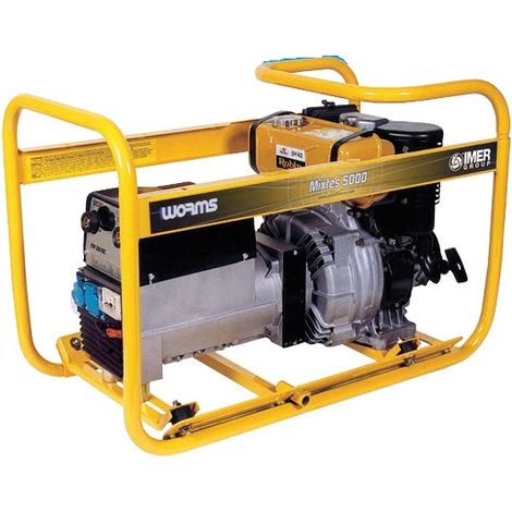 Imer - Groupe de soudage 5,2kW 230V Monophasé L100 - YANMAR - MIXTE 5000 DXL15 YN DE