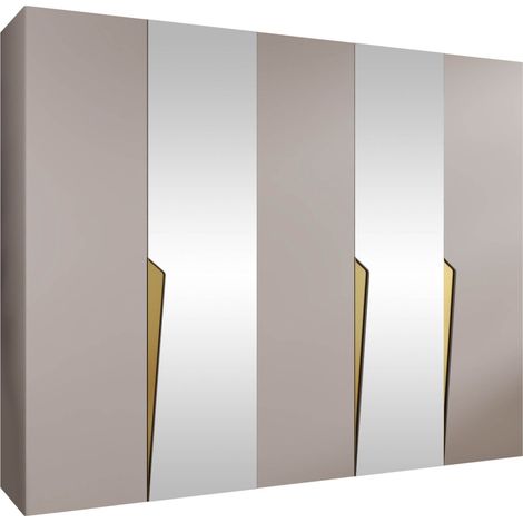 Armario Hartford 611, Cachemira, 202x250x52cm, Puertas de armario: Con bisagras, Número de estantes: 0 (1/5)