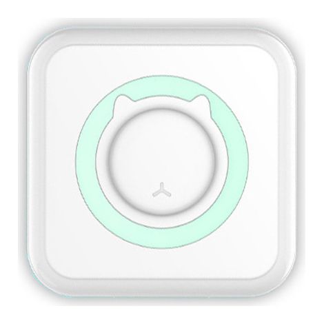 RGE Mini imprimante portable sans fil Bluetooth autocollant thermique avec 5 rouleaux de papier d'impression compatible avec Android iOS étiquettes reçus notes photo et mémos (vert) (1/5)