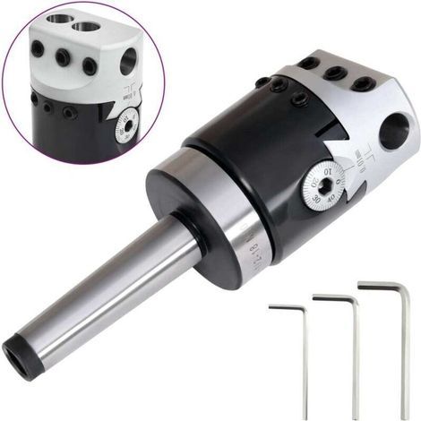 Autres outils spécialisés,Tête d'alésage 50 mm et tige de perage MT2 de fraisage à tour (1/5)