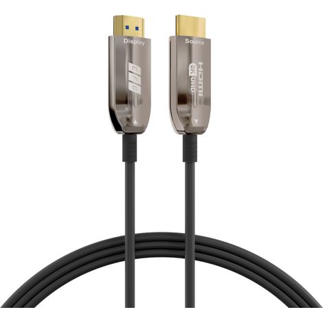 EFB Elektronik HDMI-21-00008 cable HDMI 30 m HDMI tipo A (Estándar) Negro, Acero inoxidable (1/4)