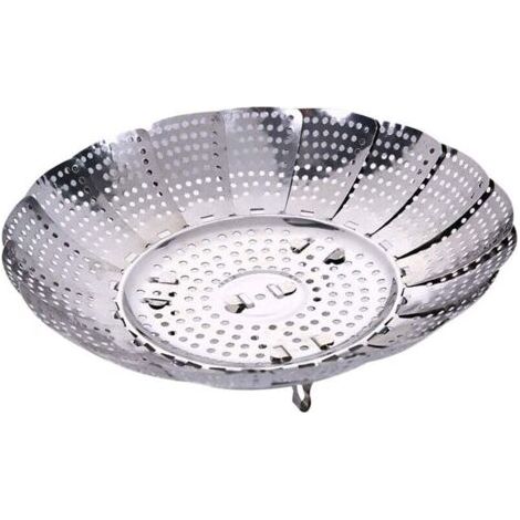 Panier à Vapeur de légumes, Pliable Panier Vapeur pour Légumes avec 4 Pieds en Acier Inox Diamètre 14-23 cm pour Cuire Légumes et Aliments ou Panier (1/4)