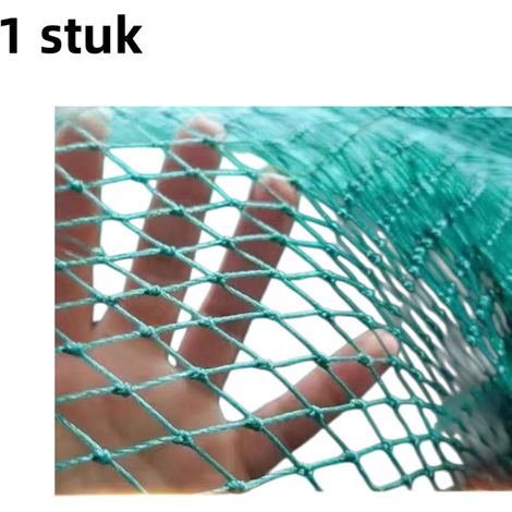 Filet anti oiseaux ventilé et résistant au vieillissement pour serres bassins et poulaillers largeur 1 m longueur 50 m avec 12 brins et mailles de 1,5 cm couleur verte 1 pièce (1/5)