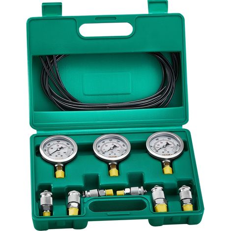 Kit per test di pressione idraulica, resistente in acciaio inossidabile, misurazioni versatili, verde (1/2)