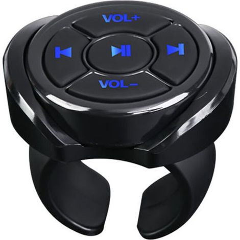 Telecomando multimediale Bluetooth senza pulsanti per auto, moto, bicicletta, volante, telecomando musicale per telefono e tablet (1/4)