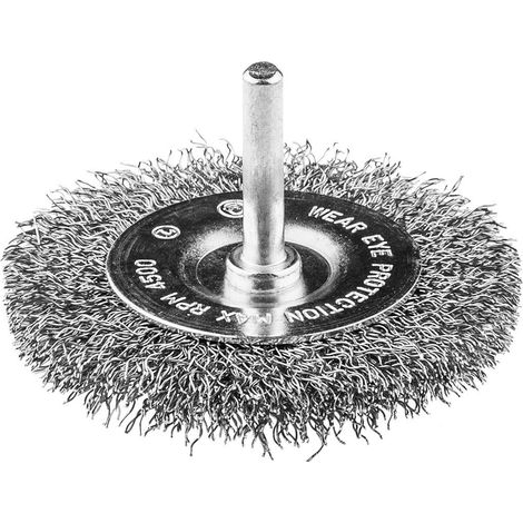Brosse métallique neo tools inox 75 mm 4500 tr/min