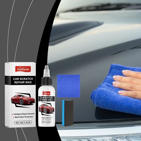 Autokratzerpflegecreme – Fleckenentfernung, Reinigung, Politur, Kratzerreparatur und Detailpflegecreme – 50 g + Schwamm1 + Handtuch1 -- DTEKGAZ (1/5)