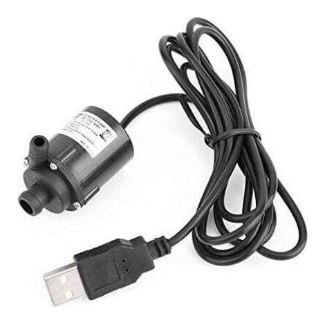 Mini pompe à eau Ulisem, DC 12 V, 240 l/h, micro pompe submersible sans balais, moteur de pompe de refroidissement par eau avec port USB. (1/4)