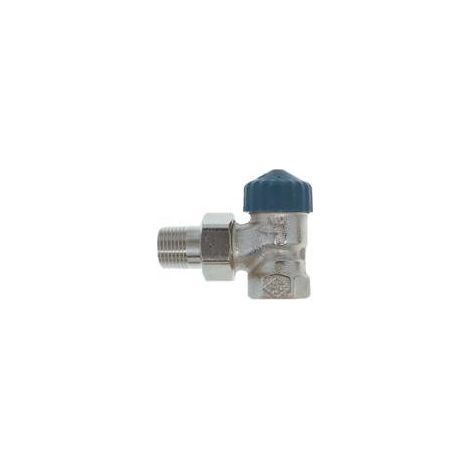 Corps de vanne thermostatique Heimeier 3/8’’ équerre nickelé (1/3)