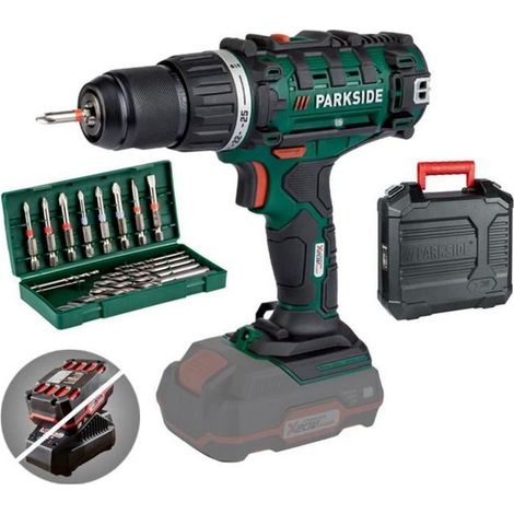 Perceuse Visseuse - PARKSIDE - PABS 20-Li E6 - 20V - Mandrin à serrage rapide - 2 vitesses (1/4)