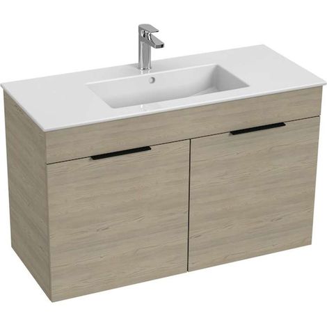 Jika Cube - Waschtisch mit Unterschrank 100x43x61 cm, Esche H4536511765141 (1/2)