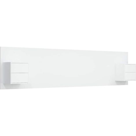 Maison Exclusive - Cabecero de cama con mesitas madera contrachap (1/5)