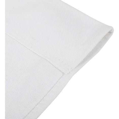 Ersatzbezug aus Canvas für Chefsessel [2 Größen enthalten: 52 x 42 cm + 52,5 x 19,5 cm] – Weißes Set mit Holzleiste 994338 (1/5)