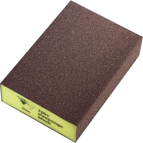 Bloc abrasif Sia Abrasives - Bloc mou - boîte de 10 - Moyen - orange