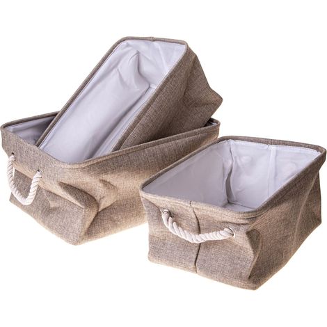 Set 3 Contenitori in Tessuto 45 cm (1/4)