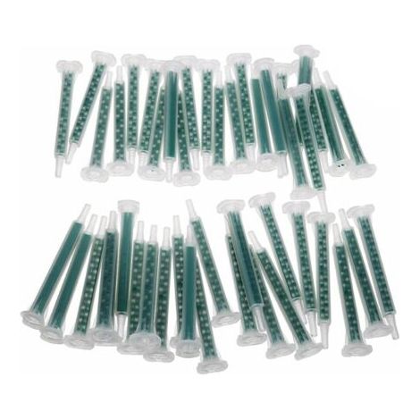 BUNTHAUS 100 buses de mélange époxy pointe en plastique mélangeur tube résine colle deux composants pour AB colle cartouche pistolet