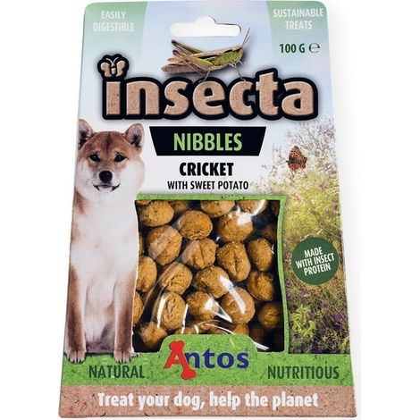 Snack para Perros Insecta Nibbles - Grillo en Batata - 100g  Oferta exclusiva