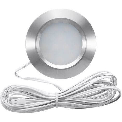 Plafonnier Encastré Led 12 V 12 Led Forme Ronde Ultra Fin Pour Camping-Car Bateau Fourgonnette - 1 Pièce (1/5)