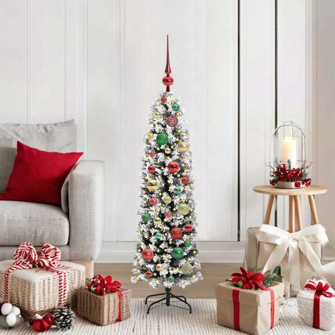 Künstlicher Weihnachtsbaum mit 150 LEDs mit Ständer Grün 120 cm vidaXL