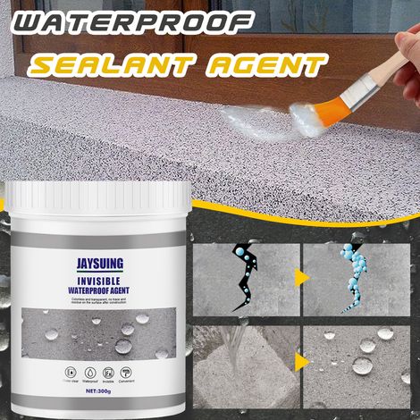 Adhésif transparent et imperméable pour murs extérieurs de salle de bain et de cuisine, facile à appliquer, pour l'entretien des surfaces en brique et la réparation des fuites – 300 g -- BIEMMEDUE (1/5)