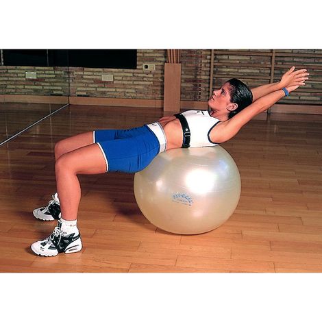 Ballon fitness Gymnic Plus - Blanc nacré - 65 cm