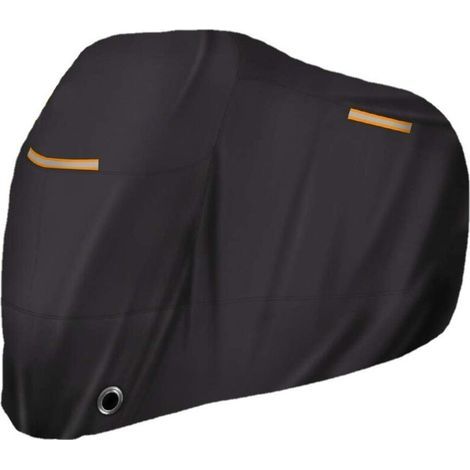 Housse De Moto Toutes Saisons UniversImperméable Contre Le Soleil Et L'Extérieur, Tissu Oxford Durable, Bâche De Garage Pour Moto, Couverture Intérieure Avec Trous De Verrouillage Et Sac (1/3)