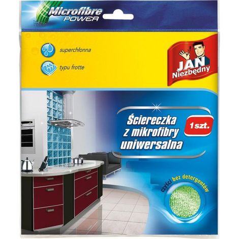 Chiffon éponge en microfibre universel Jan Niezbędny pour le nettoyage, 1 pièce. (1/2)