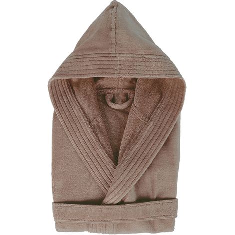 Peignoir adulte à capuche COOL en velours L