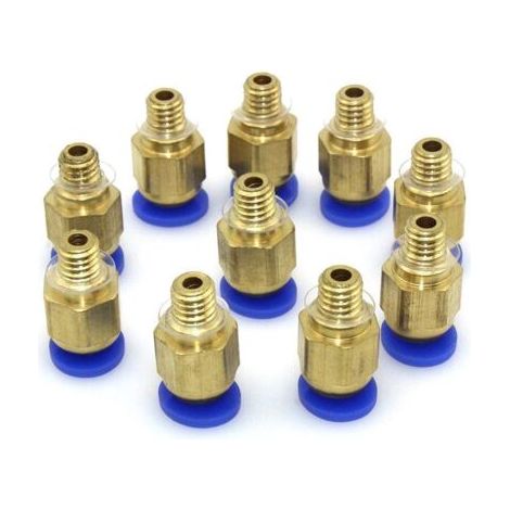 10pcs Connecteur droit M4 de filetage de 4mm de PC4-M6 pour l'imprimante 3D