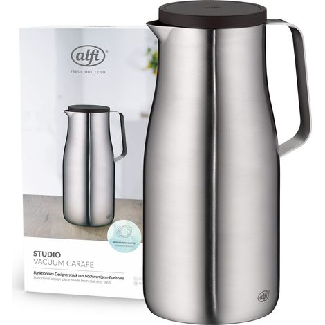 alfi Studio TT Thermos, Inossidabile, Acciaio Inox Opaco, 1,5 l (1/4)