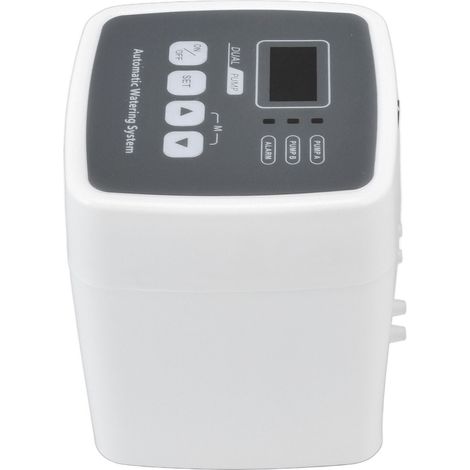 Lot intelligent double pompe programmateur d'arrosage automatique 110-240V CE/ROSH pour balcon, jardin, plantes vertes - goutteur contrôleur (sans batterie) norme européenne (1/5)