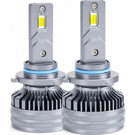 Bombilla LED de faro para coche 9006/HB4, luz blanca, 130 W, plateada, REDSEA (1/5)
