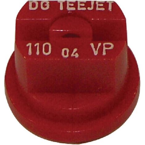 Tobera est谩ndar doble chorro plano DG 110掳 04 rojo pl谩stico TeeJet TEEJET DG11004VP