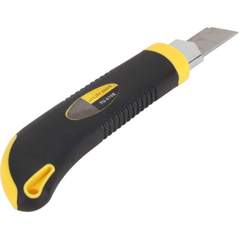 Cutter de précision à poignée caoutchouc ergonomique pour artisanat, art, bricolage, découpe, loisir, sculpture (1/5)